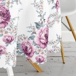 - MasaYuv-Real277-Gorsel3 - Realhomes Eflatun Gül Tasarımlı Dijital Baskılı Modern Yuvarlak Masa Örtüsü - Çap 140cm Realhomes