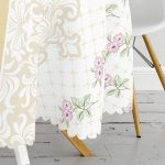 RealHomes Özel Tasarım Dijital Baskılı Modern Yuvarlak Masa Örtüsü - Çap 140cm Realhomes