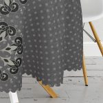 - MasaYuv-Real288-Gorsel3 - Realhomes RealHomes Özel Tasarım Dijital Baskılı Modern Yuvarlak Masa Örtüsü - Çap 140cm Realhomes