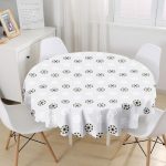 - MasaYuv-Real290-Gorsel1 - Realhomes  RealHomes Özel Tasarım Dijital Baskılı Modern Yuvarlak Masa Örtüsü - Çap 140cm Realhomes