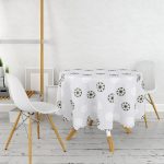 - MasaYuv-Real290-Gorsel2 - Realhomes  RealHomes Özel Tasarım Dijital Baskılı Modern Yuvarlak Masa Örtüsü - Çap 140cm Realhomes