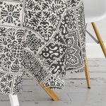 - MasaYuv-Real323-Gorsel3 - Realhomes Koyu Renkli Etnik Çini Tasarımlı Yuvarlak Masa Örtüsü - Çap 140cm Realhomes