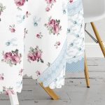 RealHomes Özel Tasarım Dijital Baskılı Modern Yuvarlak Masa Örtüsü - Çap 140cm Realhomes