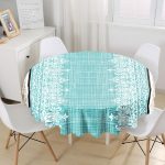 - MasaYuv-Real333-Gorsel1 - Realhomes RealHomes Özel Tasarım Dijital Baskılı Modern Yuvarlak Masa Örtüsü - Çap 140cm Realhomes