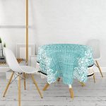 - MasaYuv-Real333-Gorsel2 - Realhomes RealHomes Özel Tasarım Dijital Baskılı Modern Yuvarlak Masa Örtüsü - Çap 140cm Realhomes