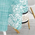 - MasaYuv-Real333-Gorsel3 - Realhomes RealHomes Özel Tasarım Dijital Baskılı Modern Yuvarlak Masa Örtüsü - Çap 140cm Realhomes