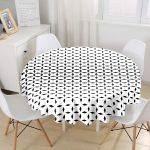 - MasaYuv-Real346-Gorsel1 - Realhomes  RealHomes Özel Tasarım Dijital Baskılı Modern Yuvarlak Masa Örtüsü - Çap 140cm Realhomes