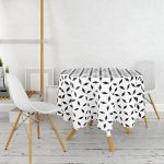 - MasaYuv-Real346-Gorsel2 - Realhomes  RealHomes Özel Tasarım Dijital Baskılı Modern Yuvarlak Masa Örtüsü - Çap 140cm Realhomes