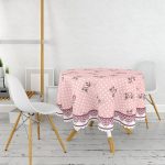 - MasaYuv-Real355-Gorsel2 - Realhomes RealHomes Özel Tasarım Dijital Baskılı Modern Yuvarlak Masa Örtüsü - Çap 140cm Realhomes