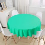 - MasaYuv-acikyesil-Gorsel1 - Realhomes Realhomes Dijital Baskılı Özel Tasarım Yuvarlak Masa Örtüsü - Çap 140cm Realhomes