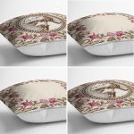 - Rh-K4luset740-Gorsel2 - Realhomes 4'lü Krem Zemin Etnik Çizimli Dijital Baskılı Modern Kırlent Kılıfı Seti Realhomes