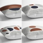 4'lü Özel Tasarım İskandinav Motifli Dijital Baskılı Modern Kırlent Kılıfı Seti Realhomes