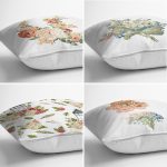 - Rh-K4luset766-Gorsel2 - Realhomes 4'lü Çiçek Desenli Özel Tasarım Dijital Baskılı Modern Kırlent Kılıfı Seti Realhomes