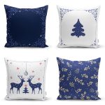- Rh-K4luset781-Gorsel1 - Realhomes 4'lü Lacivert Yılbaşı Temalı Dijital Baskılı Modern Kırlent Kılıfı Seti Realhomes