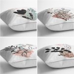 4'lü Özel Tasarım Dijital Baskılı Modern Kırlent Kılıfı Seti Realhomes