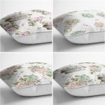 - Rh-K4luset810-Gorsel2 - Realhomes 4'lü Çiçek Buketleri Tasarımlı Dijital Baskılı Modern Kırlent Kılıfı Seti Realhomes