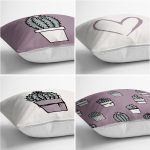 - Rh-K4luset812-Gorsel2 - Realhomes 4'lü Efaltun & Beyaz Kaktüs Tasarımlı Dijital Baskılı Modern Kırlent Kılıfı Seti Realhomes