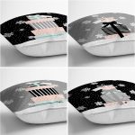 - Rh-K4luset814-Gorsel2 - Realhomes 4'lü Siyah & Gri Hediye Paketleri Yılbaşı Temalı Dijital Baskılı Modern Kırlent Kılıfı Seti Realhomes