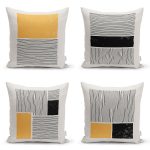 - Rh-K4luset820-Gorsel1 - Realhomes 4'lü Çizgili Etnik İskandinav Tasarımlı Dijital Baskılı Modern Kırlent Kılıfı Seti Realhomes