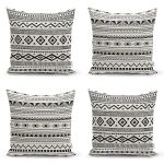 4'lü Özel Tasarım İskandinav Tasarımlı Dijital Baskılı Modern Kırlent Kılıfı Seti Realhomes