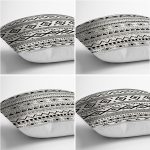 4'lü Özel Tasarım İskandinav Tasarımlı Dijital Baskılı Modern Kırlent Kılıfı Seti Realhomes