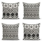 - Rh-K4luset843-Gorsel1 - Realhomes 4'lü Özel Tasarım İskandinav Motifli Dijital Baskılı Modern Kırlent Kılıfı Seti Realhomes