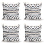 - Rh-K4luset847-Gorsel1 - Realhomes  4'lü Özel Tasarım İskandinav Çizimli Dijital Baskılı Modern Kırlent Kılıfı Seti Realhomes