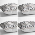 - Rh-K4luset847-Gorsel2 - Realhomes  4'lü Özel Tasarım İskandinav Çizimli Dijital Baskılı Modern Kırlent Kılıfı Seti Realhomes