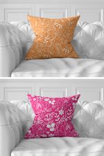 - Rh-K7liset477-Gorsel3 - Realhomes  7'li Rengarenk Zemin Çiçek Motifli Dijital Baskılı Kırlent Kılıfı Seti Realhomes