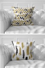 7'li Pastel Renkli Özel Tasarım Dijital Baskılı Kırlent Kılıfı Seti Realhomes