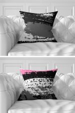 7'li Renkli Kumlama Zeminli Dijital Baskılı Kırlent Kılıfı Seti Realhomes