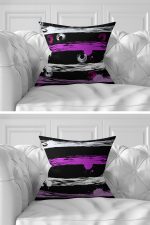 7'li Renkli Çizgili Puan Tasarımlı Dijital Baskılı Kırlent Kılıfı Seti Realhomes