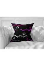 7'li Renkli Çizgili Puan Tasarımlı Dijital Baskılı Kırlent Kılıfı Seti Realhomes