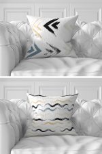 - Rh-K7liset496-Gorsel4 - Realhomes  7'li Renkli Çizgili Puan Tasarımlı Dijital Baskılı Kırlent Kılıfı Seti Realhomes