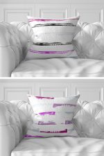 7'li Renkli Çizgili Puan Tasarımlı Dijital Baskılı Kırlent Kılıfı Seti Realhomes