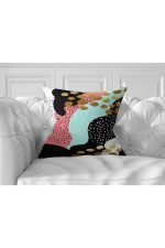 7'li Renkli Özel Tasarım Ebru Tasarımlı Dijital Baskılı Kırlent Kılıfı Seti Realhomes