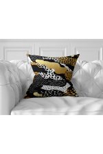 7'li Gold Detaylı Mery Chrismas Temalı Dijital Baskılı Kırlent Kılıfı Seti Realhomes