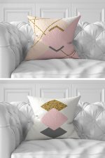 - Rh-K7liset508-Gorsel2 - Realhomes  7'li Soft Renkli Gold Detaylı Özel Tasarım Dijital Baskılı Kırlent Kılıfı Seti Realhomes