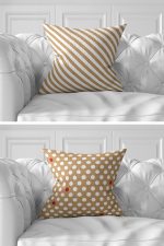 - Rh-K7liset511-Gorsel4 - Realhomes  7'li Kahverengi Mery Christmas Temalı Dijital Baskılı Kırlent Kılıfı Seti Realhomes