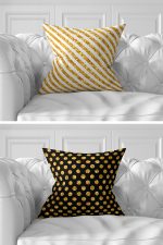 - Rh-K7liset513-Gorsel4 - Realhomes  7'li Gold Detaylı Mery Chrismas Temalı Dijital Baskılı Kırlent Kılıfı Seti Realhomes