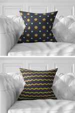 - Rh-K7liset514-Gorsel2 - Realhomes  7'li Gold Detaylı Mery Chrismas Temalı Dijital Baskılı Kırlent Kılıfı Seti Realhomes