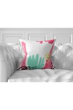 7'li Renkli Pastel Tasarımlı Dijital Baskılı Kırlent Kılıfı Seti Realhomes