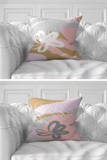 - Rh-K7liset518-Gorsel3 - Realhomes  7'li Pembe Renkli Pastel Çizimli Dijital Baskılı Kırlent Kılıfı Seti Realhomes