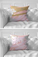 - Rh-K7liset518-Gorsel4 - Realhomes  7'li Pembe Renkli Pastel Çizimli Dijital Baskılı Kırlent Kılıfı Seti Realhomes