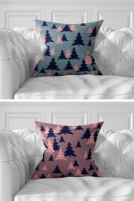 - Rh-K7liset525-Gorsel2 - Realhomes 7'li Çam Ağacı & Kar Tanesi Temalı Dijital Baskılı Kırlent Kılıfı Seti Realhomes