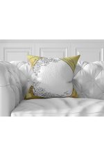 7'li Gold Çiçek Tasarımlı Dijital Baskılı Kırlent Kılıfı Seti Realhomes