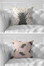 7'li Renkli Zebra Motifli Summer Tasarımlı Dijital Baskılı Kırlent Kılıfı Seti Realhomes