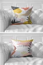 - Rh-K7liset536-Gorsel4 - Realhomes  7'li Renkli Egzotik Yaprak Tasarımlı Dijital Baskılı Kırlent Kılıfı Seti Realhomes