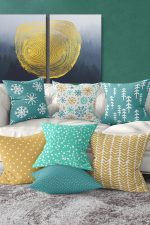 - Rh-K7liset537-Gorsel1 - Realhomes 7'li Renkli Zemin Özel Tasarımlı Dijital Baskılı Kırlent Kılıfı Seti Realhomes