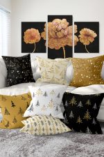 - Rh-K7liset543-Gorsel1 - Realhomes  7'li Renkli Çam Ağacı Çizimli Dijital Baskılı Kırlent Kılıfı Seti Realhomes